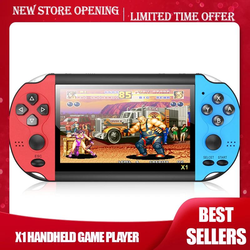 Портативная игровая консоль X1, 4,3 дюйма, 8 Гб памяти, 10000 встроенных игр, видеокамера MP4 с ностальгическим классическим двойным встряхиванием
Портативная игровая консоль X1, 4,3 дюйма, 8 Гб памяти, 10000 встроенных игр, видеокамера MP4 с ностальгическим классическим двойным встряхиванием