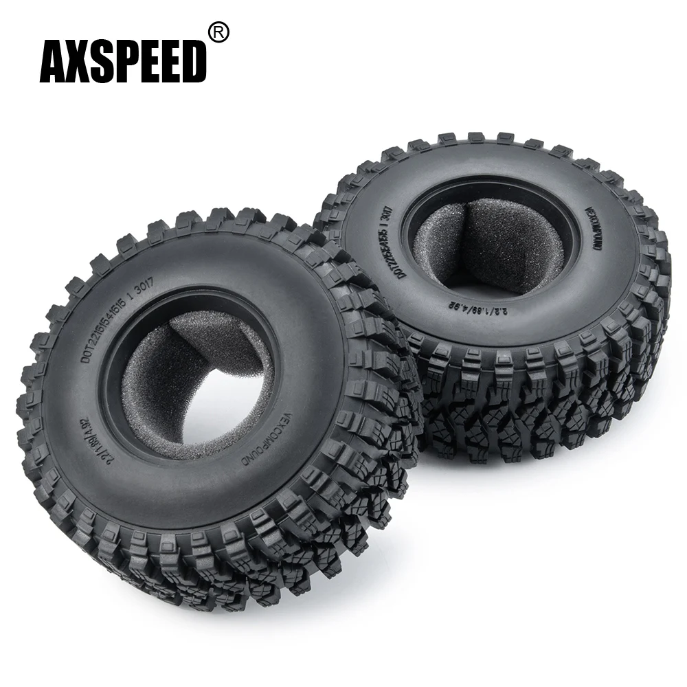 Резиновые Колесные шины AXSPEED для Axial Wraith 2 RR10 90018 RC Crawler Car Universal износостойкие 1/10