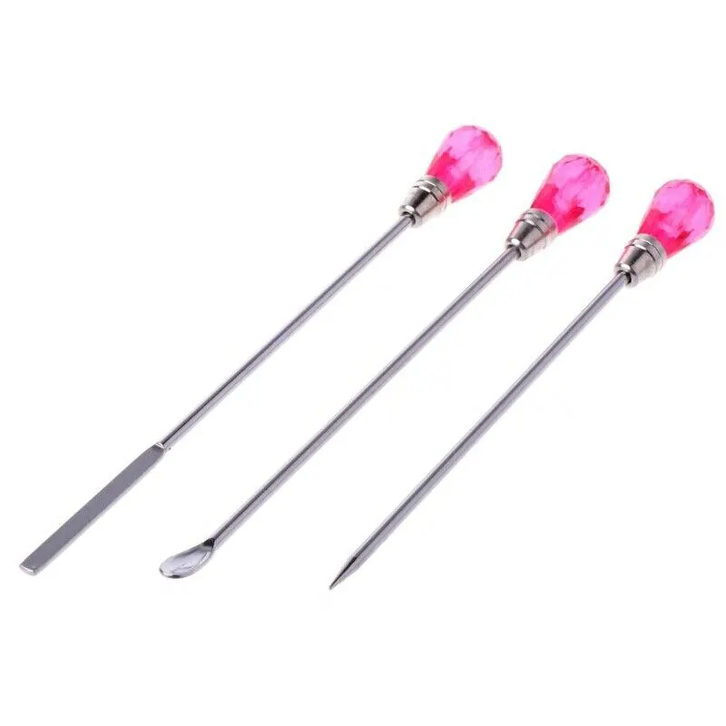 3PCS Muddler Poke Needle Spoon Tool DIY Craft Silicone Resin Mold Jewelry Making Tool Stirring Bar Bubble Needle Powder Spoon
3PCS Muddler Poke Needle Spoon Tool DIY Craft Silicone Resin Mold Jewelry Making Tool Stirring Bar Bubble Needle Powder Spoon