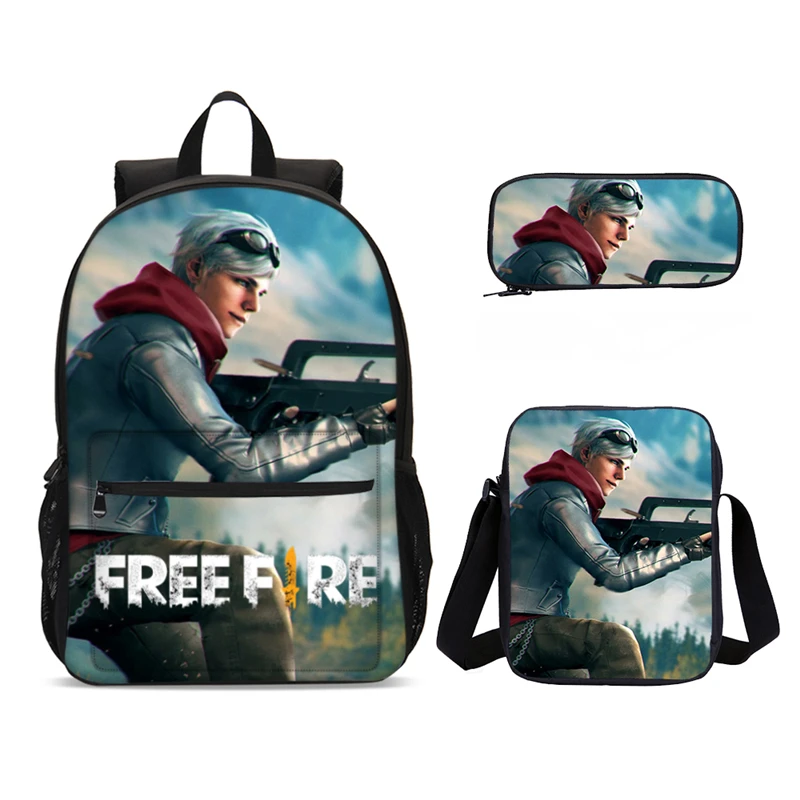 New 3PCs/Set Fashion Backpack Free Fire Pattern Kids School Bags Cartoon Anime Designer Mochila Escolar Teenagers Book Bags Set
New 3PCs/Set Fashion Backpack Free Fire Pattern Kids School Bags Cartoon Anime Designer Mochila Escolar Teenagers Book Bags Set