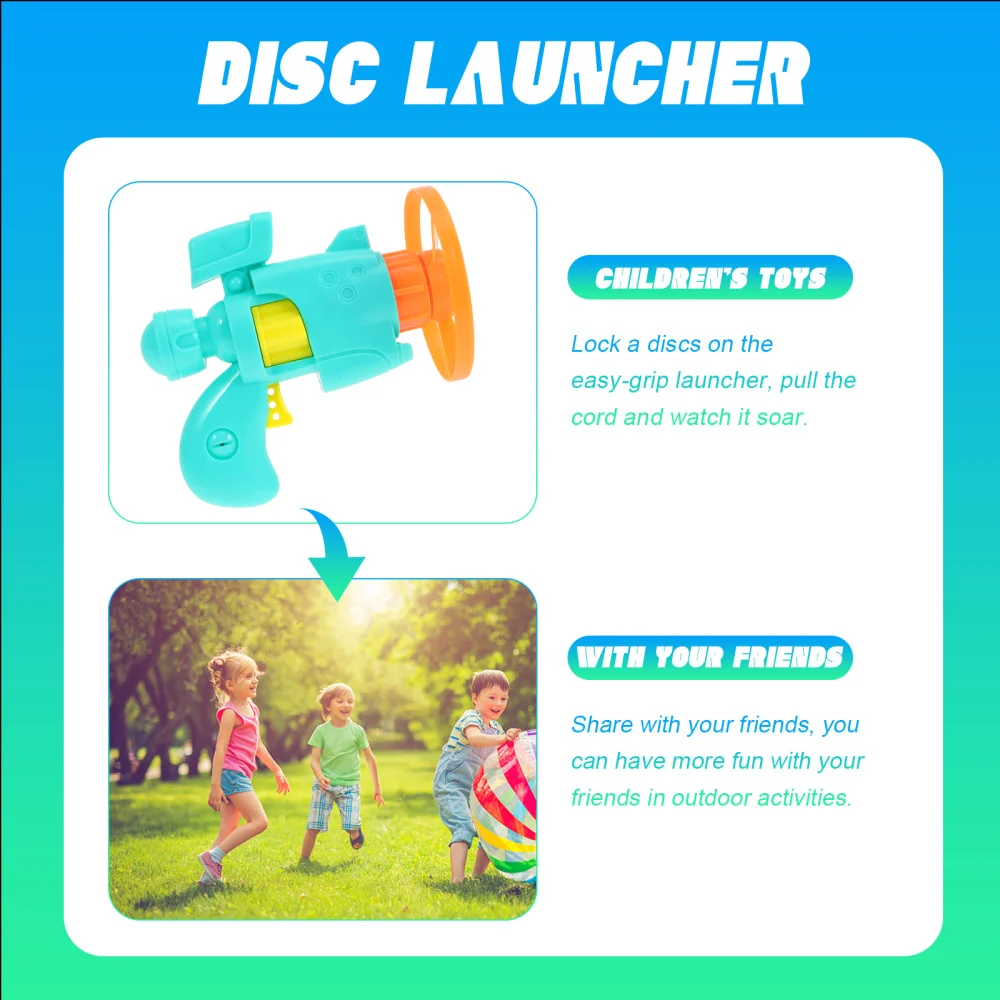 2 Sets Kid Plaything Disc with Light Outdoor Flying Aerial Sky Spin Launcher 
2 Sets Kid Plaything Disc with Light Outdoor Flying Aerial Sky Spin Launcher