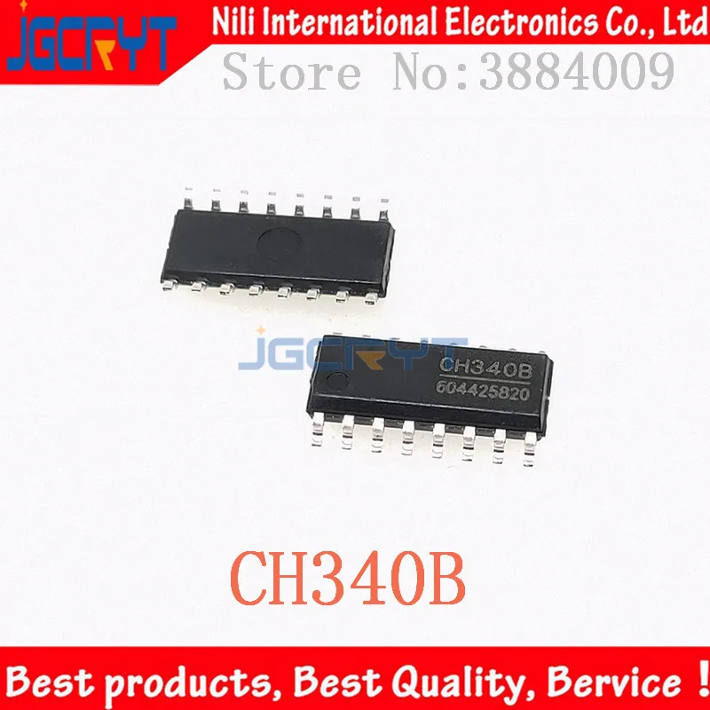 1 unids/lote CH340B CH340 SOP16 Usb к чипу последовательного порта|Запасные части| |