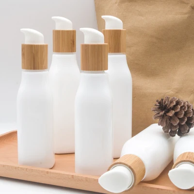 100ml 4oz 40ml White pure porcelain face cream bottle shampoo lotion dispenser pump refillable bottle with spray Bamboo Disk top 
100ml 4oz 40ml White pure porcelain face cream bottle shampoo lotion dispenser pump refillable bottle with spray Bamboo Disk top