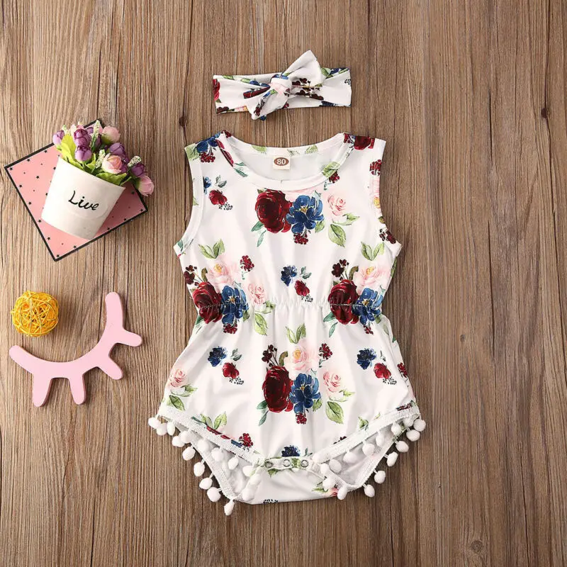 Pudcoco Baby Sleeveless Bodysuits Floral Sunsuit Headband 2pcs Outfits Summer Newborn Clothes
Pudcoco Baby Sleeveless Bodysuits Floral Sunsuit Headband 2pcs Outfits Summer Newborn Clothes