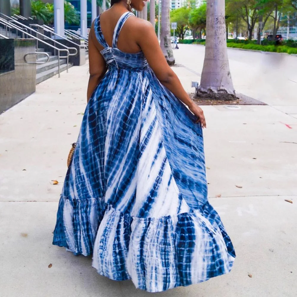 Floor-Length Tie Dye Long Beach Dress Women 2021 Summer Bohemian Sundress Holiday Blue Sleeveless Casual Boho Long Dresses
Floor-Length Tie Dye Long Beach Dress Women 2021 Summer Bohemian Sundress Holiday Blue Sleeveless Casual Boho Long Dresses