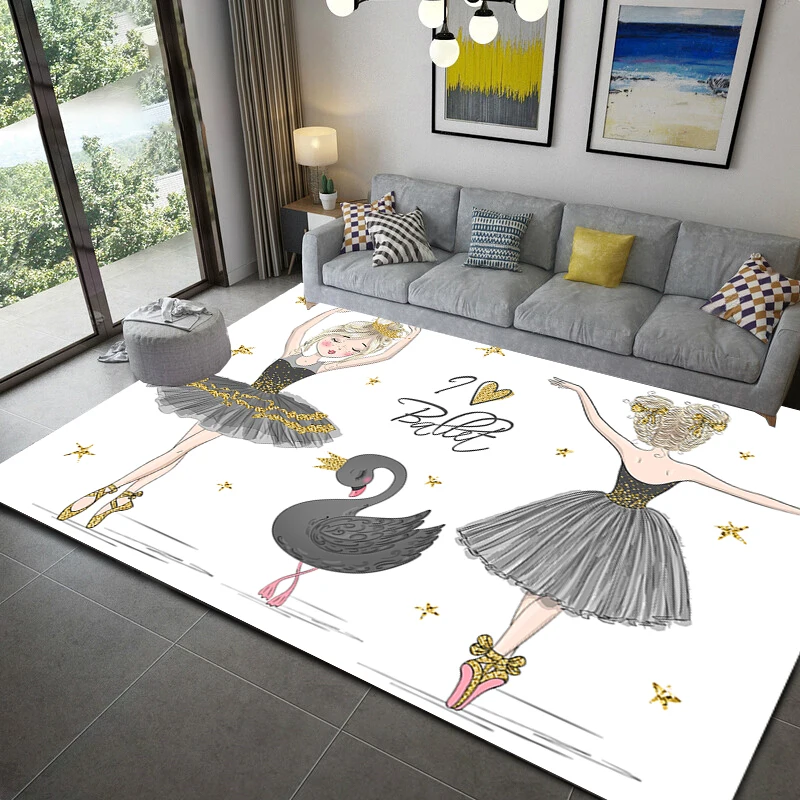 Cartoon Ballet Girl 3D Print Area Rug Kid Bedroom Game Floor Mat Soft Flannel Memory Foam Girl Room Play Carpets for Living Room
Cartoon Ballet Girl 3D Print Area Rug Kid Bedroom Game Floor Mat Soft Flannel Memory Foam Girl Room Play Carpets for Living Room
