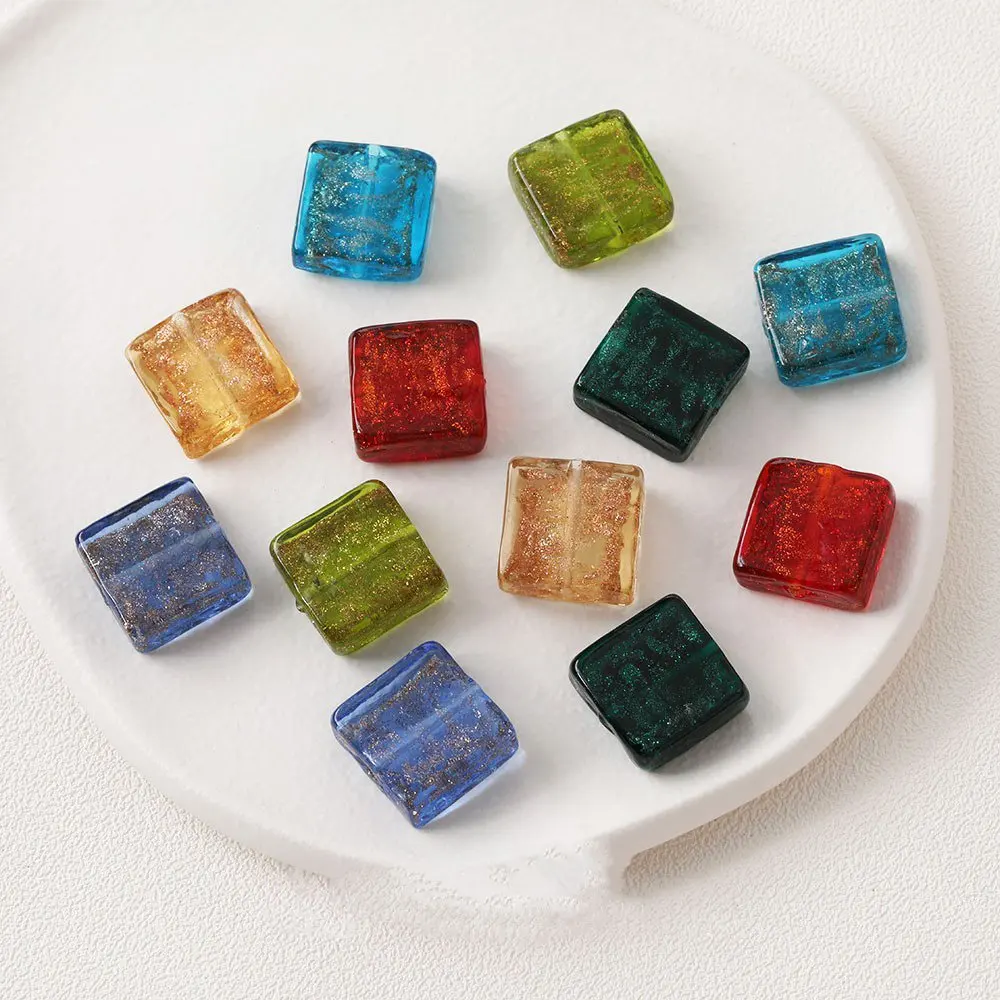 6 шт. 17 мм Цветные глазурованные квадратные стеклянные бусины, подвески, подвески, серьги «сделай сам», принадлежности для изготовления ювел... 
6 шт. 17 мм Цветные глазурованные квадратные стеклянные бусины, подвески, подвески, серьги «сделай сам», принадлежности для изготовления ювел...