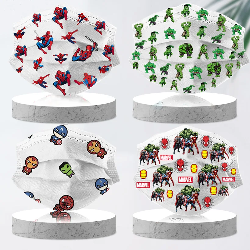 50Pcs Disney Children Hulk Mouth Masks with Fashion Design 3 Layer Face Shield Mask Breathing Spider man Face Cover Mascara
50Pcs Disney Children Hulk Mouth Masks with Fashion Design 3 Layer Face Shield Mask Breathing Spider man Face Cover Mascara
