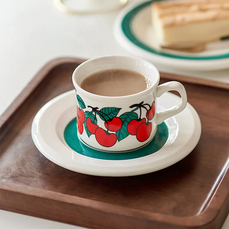 180ml Coffee Mug Retro Creative Plant Printed Pattern Ceramics Exquisite Afternoon Tea Cup Set With Saucer Tableware Drinkware
180ml Coffee Mug Retro Creative Plant Printed Pattern Ceramics Exquisite Afternoon Tea Cup Set With Saucer Tableware Drinkware