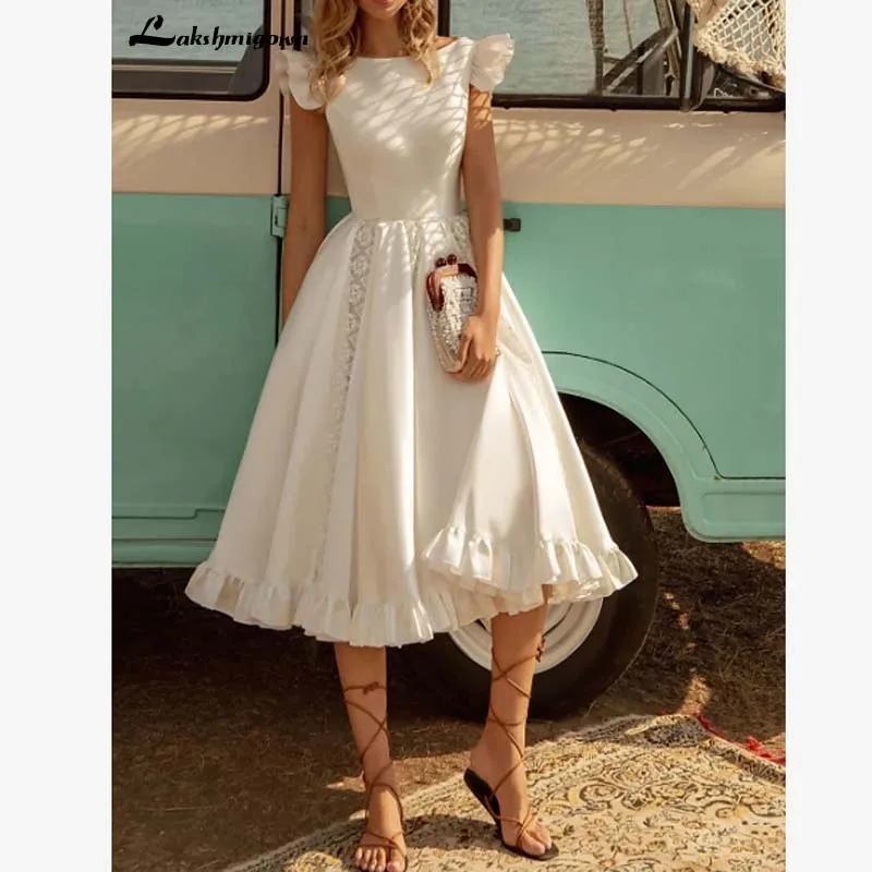 Свадебные платья длиной до колена с кружевной вставкой, каскадные оборки, кружева, стрейч, сатин, короткий рукав, страна размера плюс, свадеб...
Свадебные платья длиной до колена с кружевной вставкой, каскадные оборки, кружева, стрейч, сатин, короткий рукав, страна размера плюс, свадеб...