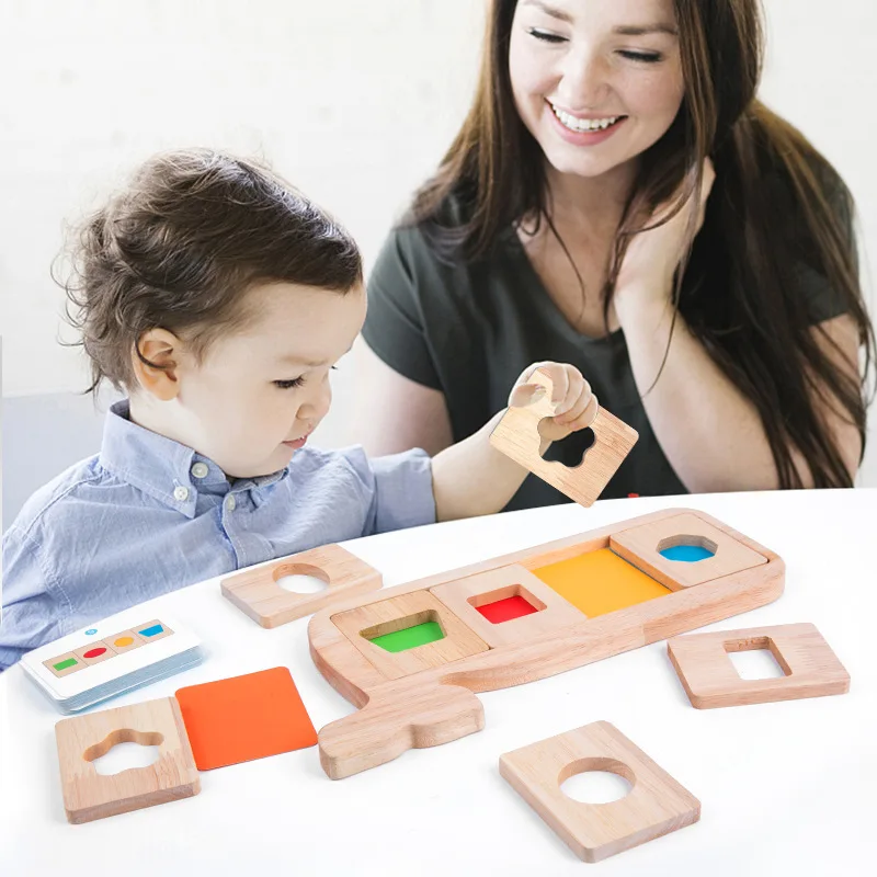 Children's Wooden Toys Geometric Color Separation Board Jigsaw Puzzle Teaching Aid Early Education Color Recognition Matching
Children's Wooden Toys Geometric Color Separation Board Jigsaw Puzzle Teaching Aid Early Education Color Recognition Matching