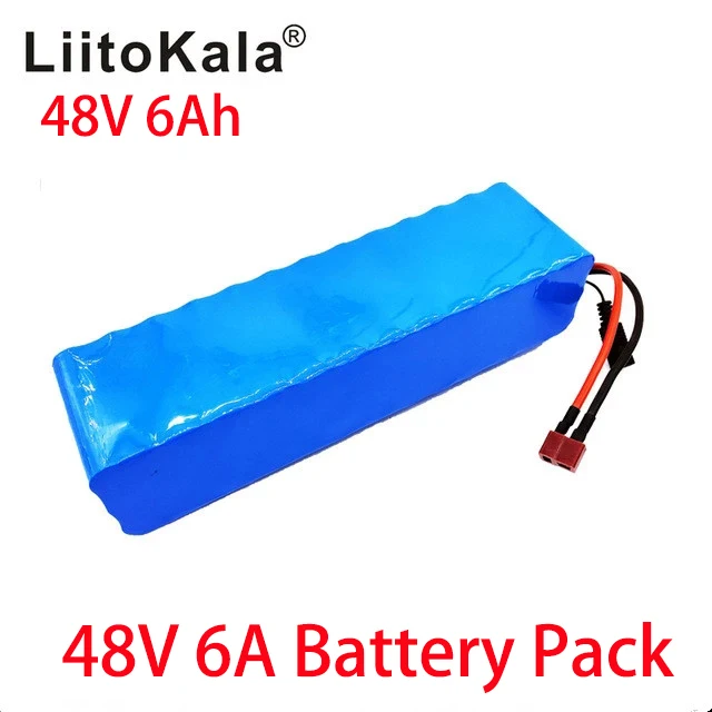 

Литий-ионный аккумулятор LiitoKala, 48 В, 6 Ач, 13 s3p, 48 В, 1000 Вт, 30 А, BMS