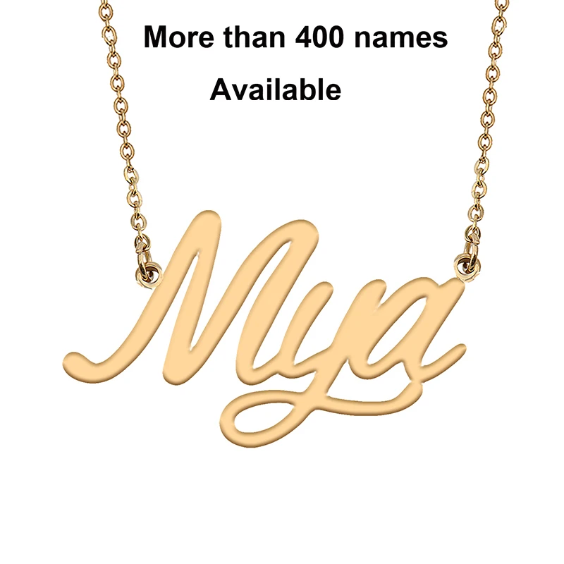 Cursive Initial Letters Name Necklace for Mya Birthday Party Christmas New Year Graduation Wedding Valentine Day Gift
Cursive Initial Letters Name Necklace for Mya Birthday Party Christmas New Year Graduation Wedding Valentine Day Gift