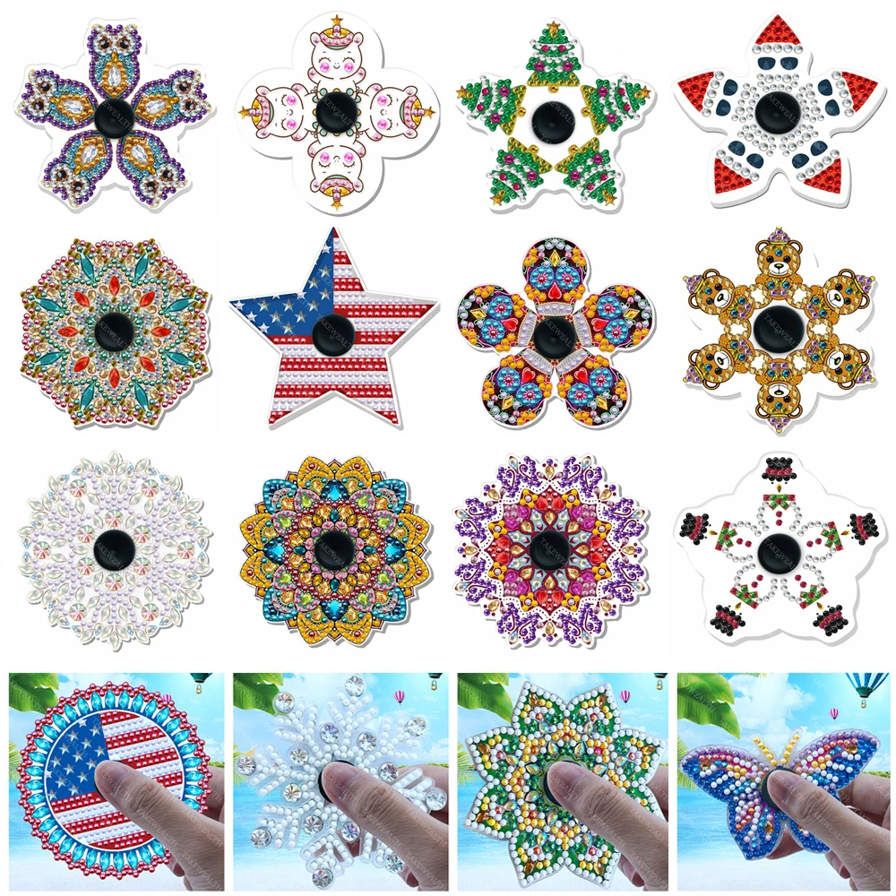 DIY Special Shaped Diamond Painting Finger Spinner Mandala Spinning Top Animal Rhinestone Art Craft Christmas Gifts For Children
DIY Special Shaped Diamond Painting Finger Spinner Mandala Spinning Top Animal Rhinestone Art Craft Christmas Gifts For Children