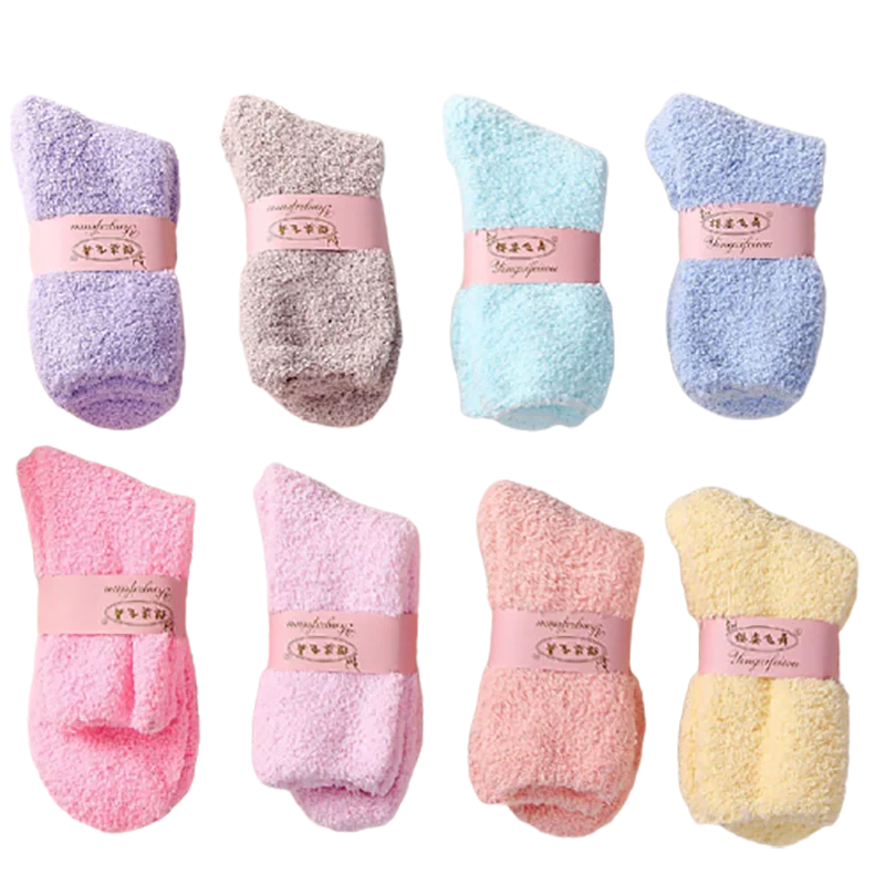 Coral Fleece Winter Mid Socks Warm Cold Resistance Plus Velvet Thick Socks Candy Color Floor Sleep Socks Women Girls Calcetines
Coral Fleece Winter Mid Socks Warm Cold Resistance Plus Velvet Thick Socks Candy Color Floor Sleep Socks Women Girls Calcetines