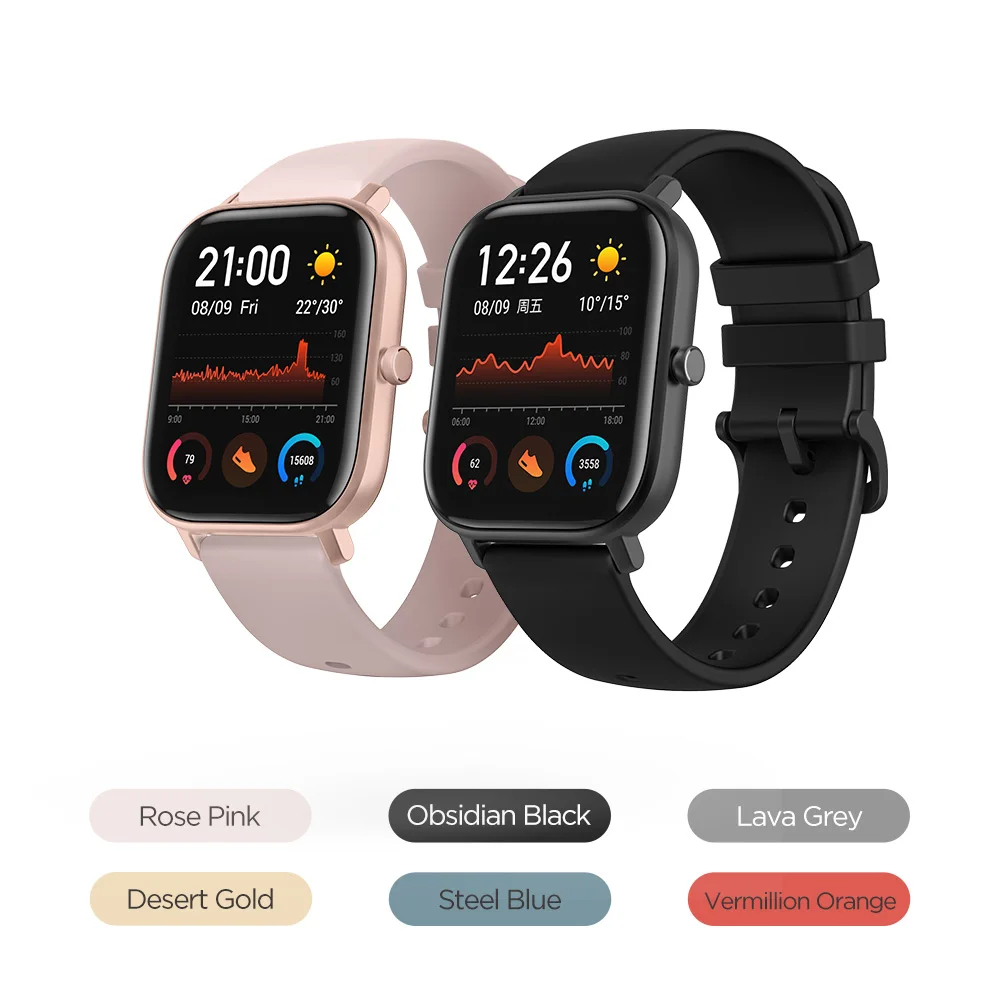 Глобальная версия Новый Amazfit GTS Смарт часы 5ATM Водонепроницаемый плавательный
