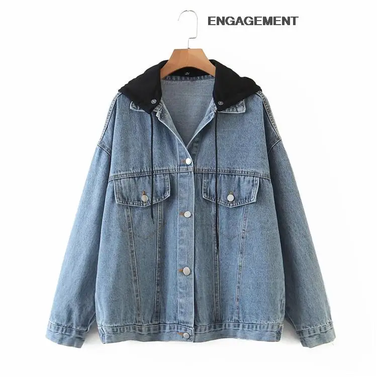 ENGAGEMENT Za 2021 Trafaluc Hooded denim jacket women autumn back butterfly embroidery stitching cardigan 
ENGAGEMENT Za 2021 Trafaluc Hooded denim jacket women autumn back butterfly embroidery stitching cardigan