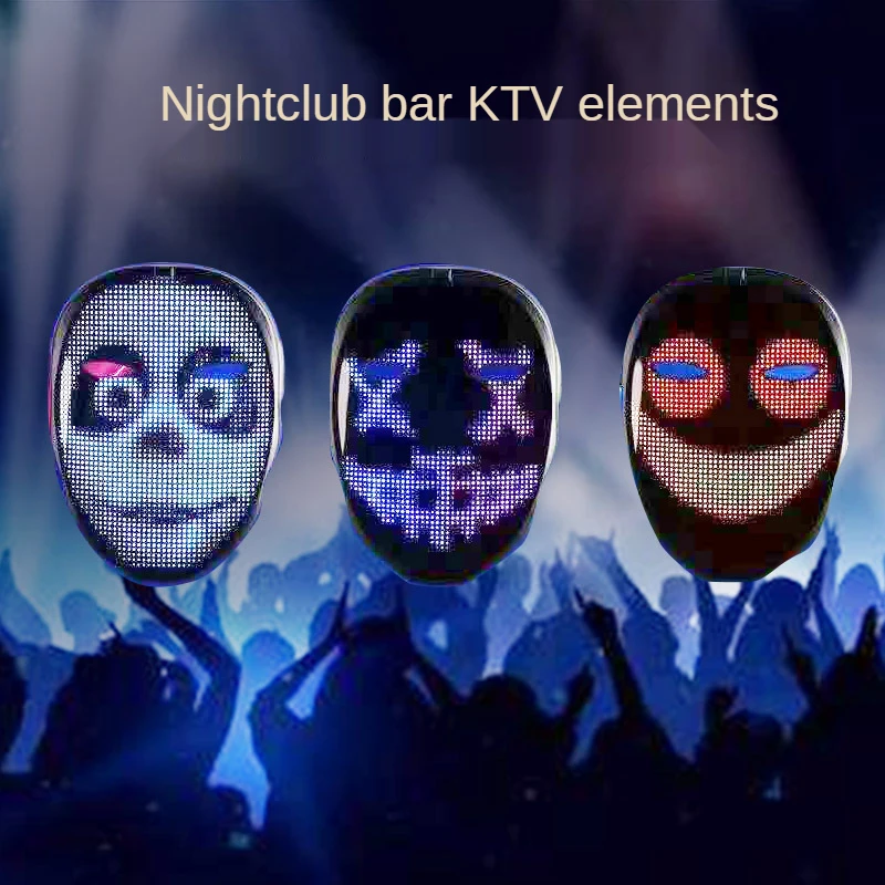 Full Color LED Luminous Mask Halloween Christmas Party Bluetooth App Gesture Face Changing Mask With Screen Supports DIY Music
Full Color LED Luminous Mask Halloween Christmas Party Bluetooth App Gesture Face Changing Mask With Screen Supports DIY Music