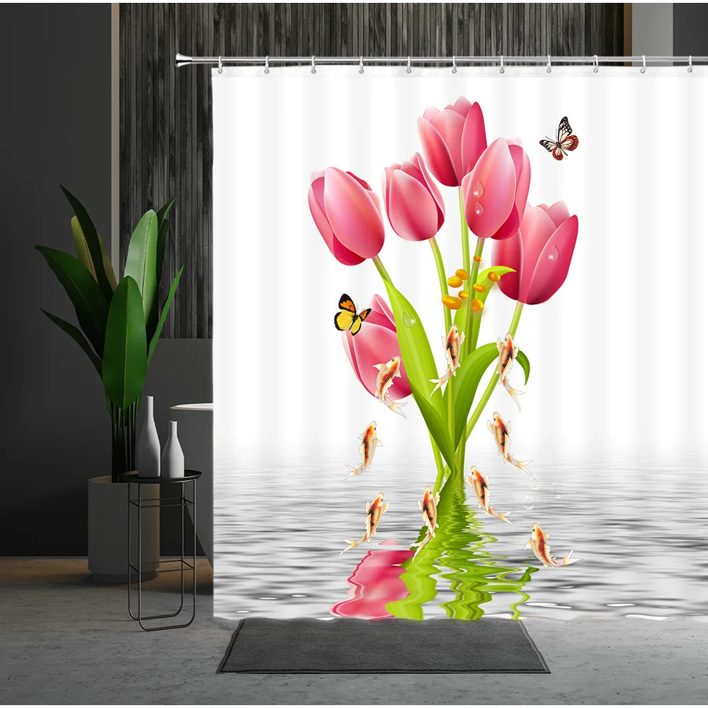 Занавеска для ванны, весенние цветы, Бабочка, зеленые растения, пейзаж, для спальни, подвесная занавеска, украшение для ванной комнаты с крюч...
Занавеска для ванны, весенние цветы, Бабочка, зеленые растения, пейзаж, для спальни, подвесная занавеска, украшение для ванной комнаты с крюч...