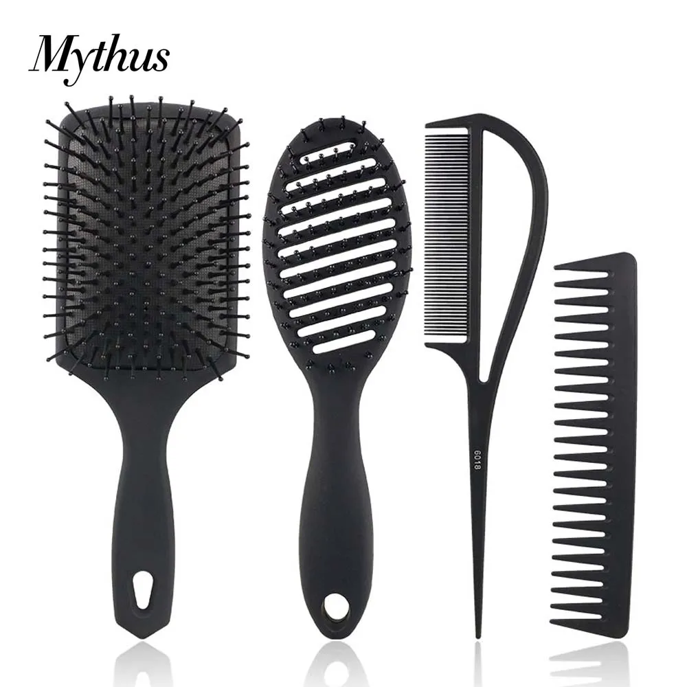 Black Heat Resistant Carbon Hair Brush Set With Nylon Pins Detangling Wet Hairdressing Brush Paddle Massage Cushion Brush
Black Heat Resistant Carbon Hair Brush Set With Nylon Pins Detangling Wet Hairdressing Brush Paddle Massage Cushion Brush