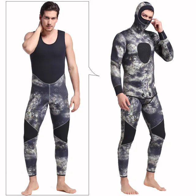 Man Freediving Spearfishing Premium Neoprene Wetsuit Men's 5mm 2-Piece Wetsuit Black Blue Full Body Diving Suit Wet Suit
Man Freediving Spearfishing Premium Neoprene Wetsuit Men's 5mm 2-Piece Wetsuit Black Blue Full Body Diving Suit Wet Suit