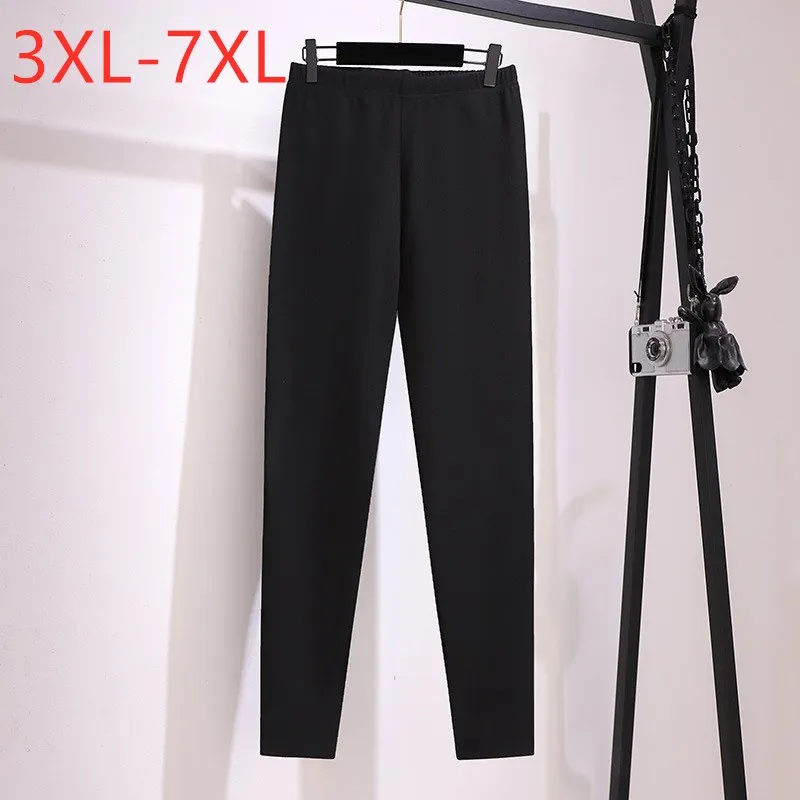 Новые осенне-зимние стандартные брюки-карандаш для женщин, большие тонкие эластичные черные сохраняющие тепло брюки 3XL, 4XL, 5XL, 6XL, 7XL
Новые осенне-зимние стандартные брюки-карандаш для женщин, большие тонкие эластичные черные сохраняющие тепло брюки 3XL, 4XL, 5XL, 6XL, 7XL