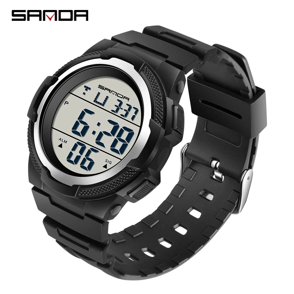 SANDA Men's Sport Watches LED Digital Watch Fashion Waterproof Military G style Electronic Wristwatches Clock relogio masculino
SANDA Men's Sport Watches LED Digital Watch Fashion Waterproof Military G style Electronic Wristwatches Clock relogio masculino