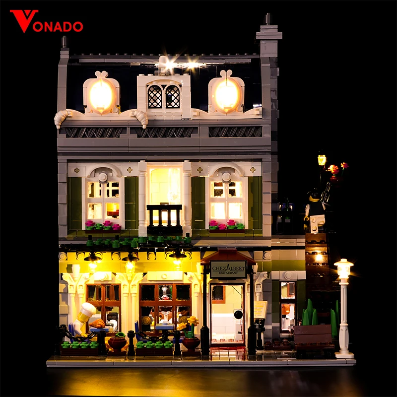 Vonado Led Light for 10243 Building Blocks City Street 15010 Creator Parisian Restaurant Toys (light with Battery Box)
Vonado Led Light for 10243 Building Blocks City Street 15010 Creator Parisian Restaurant Toys (light with Battery Box)