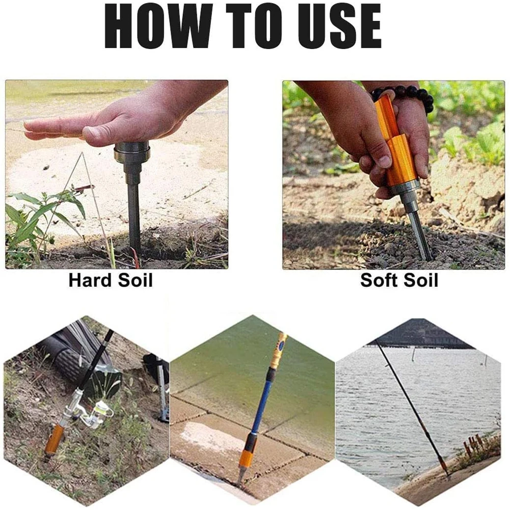 Fishing Pole Ground Holder Aluminium Alloy Detachable Fish Rod For River Bank Seashore Fishing Ground Support Adjustable Tool
Fishing Pole Ground Holder Aluminium Alloy Detachable Fish Rod For River Bank Seashore Fishing Ground Support Adjustable Tool