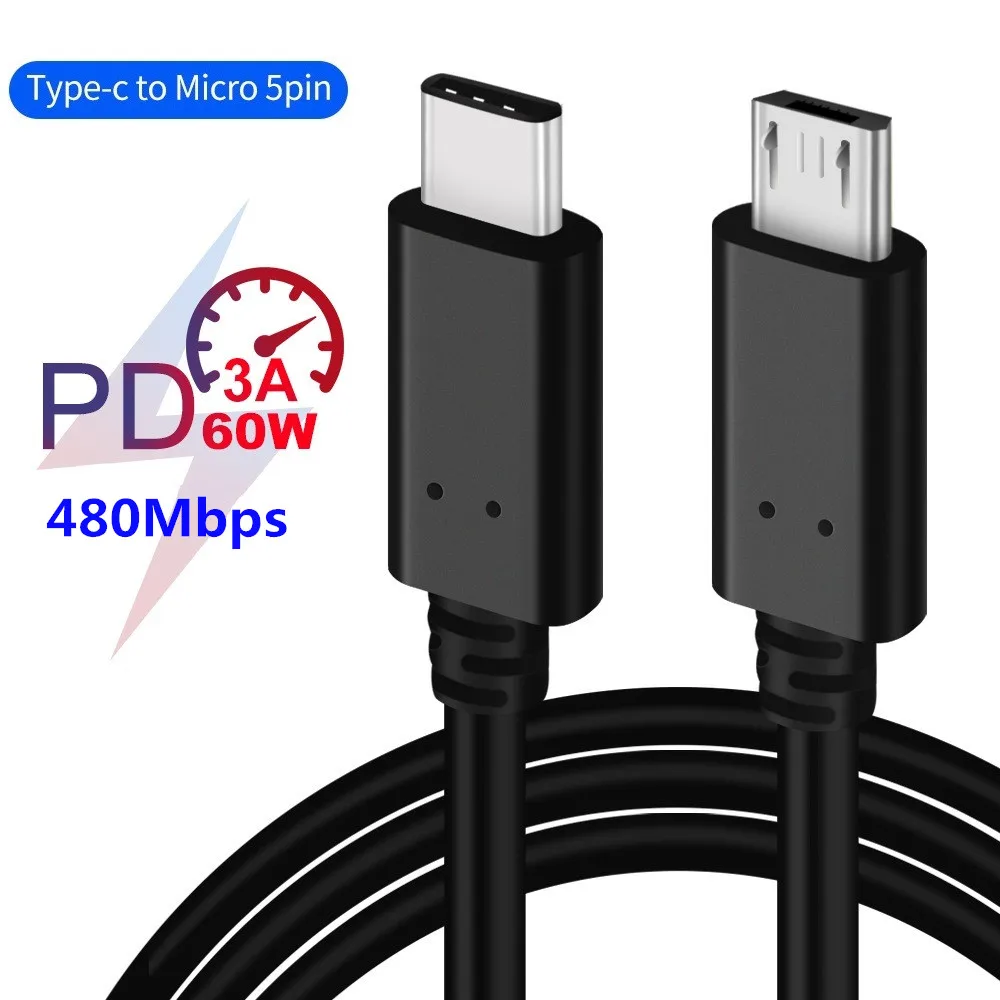 Кабель Mini-Usb Type C к Micro Usb для Samsung Huawei кабель USB 3 1 типа Macbook шнур быстрой зарядки и
