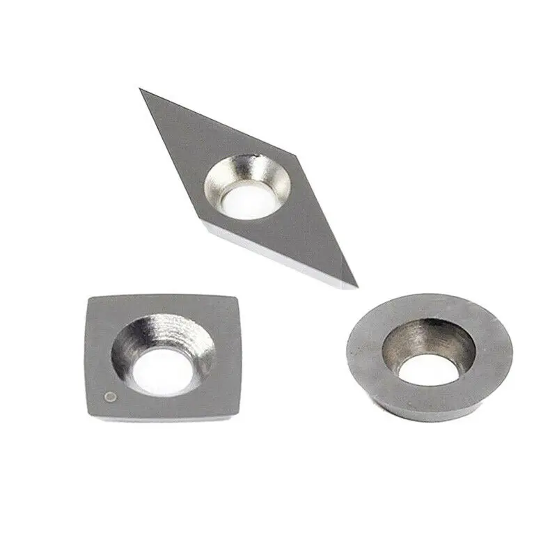 Durable Silver Carbide Cutters Inserts Set Wood Lathe Turning Tools For Woodworking Round Square Diamond Blade
Durable Silver Carbide Cutters Inserts Set Wood Lathe Turning Tools For Woodworking Round Square Diamond Blade