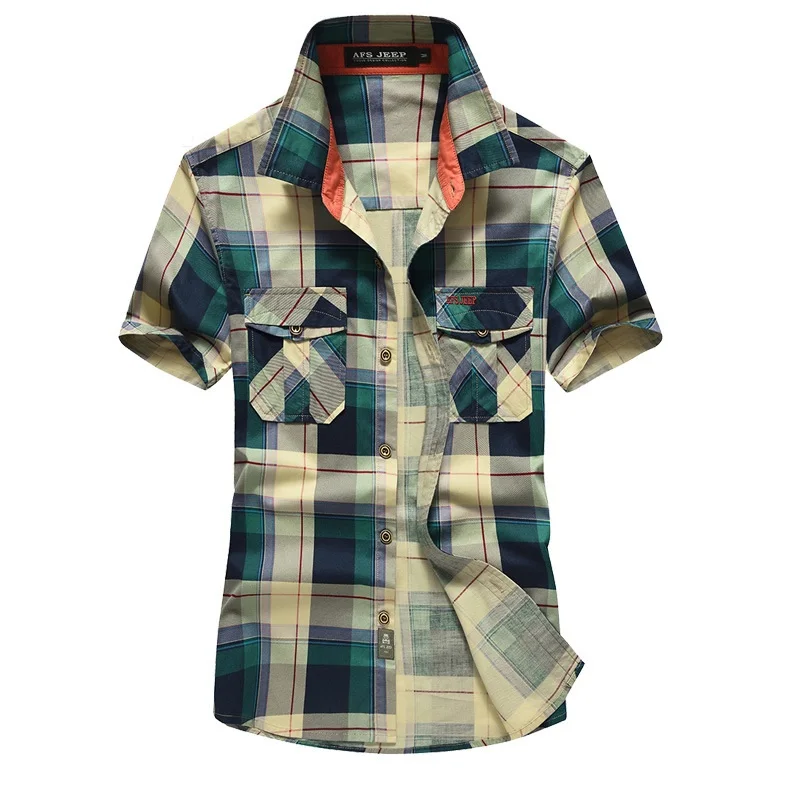 Mens Clothing 2021 Summer Casual Men's Shirts Short Sleeve Mens Designer Dress Red Plaid Shirt Top Male High Quality Cotton
Mens Clothing 2021 Summer Casual Men's Shirts Short Sleeve Mens Designer Dress Red Plaid Shirt Top Male High Quality Cotton