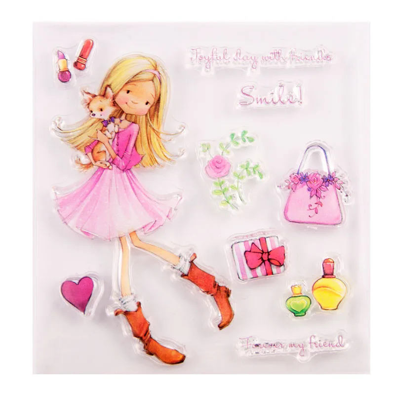 NEW Clear Stamp of Delicate girl Perfume Lipstick Bag Scrapbooking Paper DIY Card Album Soft Seal Transparent Stencil Handcrafts
NEW Clear Stamp of Delicate girl Perfume Lipstick Bag Scrapbooking Paper DIY Card Album Soft Seal Transparent Stencil Handcrafts
