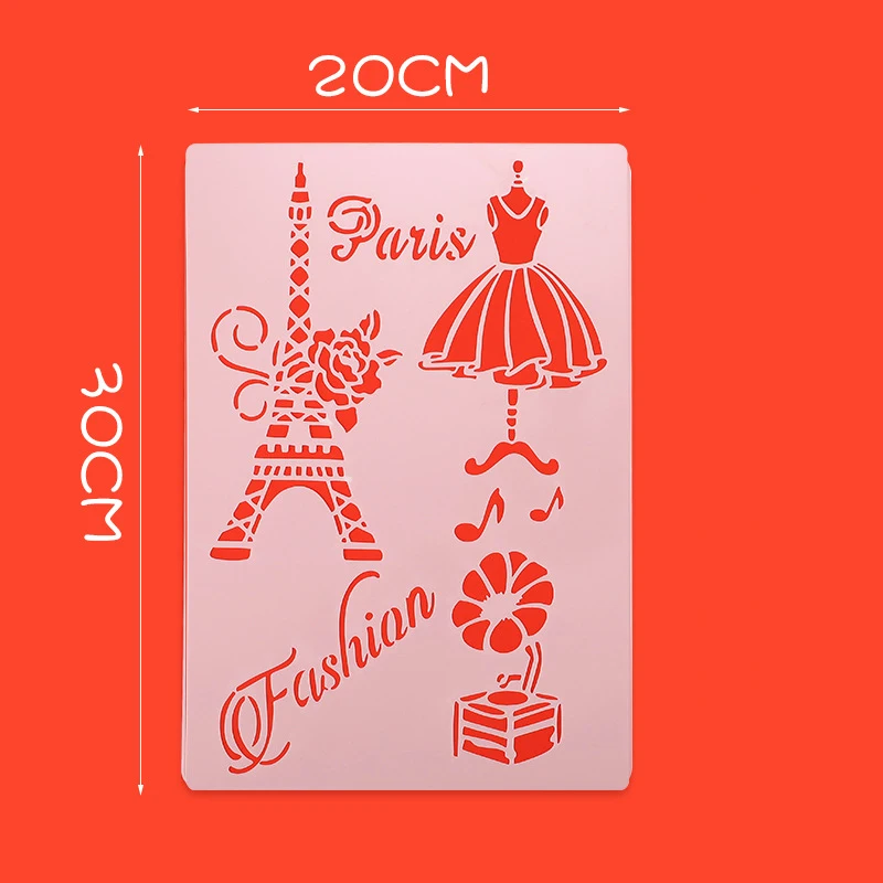Manufacturer Customized Eiffel Tower Peacock Stencil Set 7.8x11.7inch Openwork Painting Plastic Graphics Stencils for Children
Manufacturer Customized Eiffel Tower Peacock Stencil Set 7.8x11.7inch Openwork Painting Plastic Graphics Stencils for Children