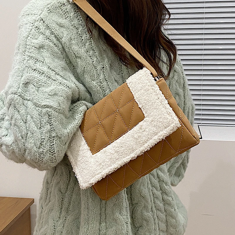 2021 Winter Small Quilted Scrub Leather Plush Flap Shoulder Underarm Bags for Women Fashion Designer Luxury Brand Handbags
2021 Winter Small Quilted Scrub Leather Plush Flap Shoulder Underarm Bags for Women Fashion Designer Luxury Brand Handbags