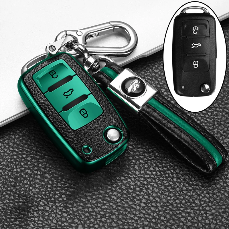 Leather+TPU Car Key Cover Case For POLO Tiguan Passat B5 B6 B7 Golf EOS Scirocco Jetta MK6 Octavia Accessories
Leather+TPU Car Key Cover Case For POLO Tiguan Passat B5 B6 B7 Golf EOS Scirocco Jetta MK6 Octavia Accessories