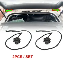 2pcs For Vw Golf Mk5 Mk6 Mk7 R Gti Boot Parcel Shelf String Cord Cover Strap Car Trunk Lanyard Table Board Hanging Rope Buckle