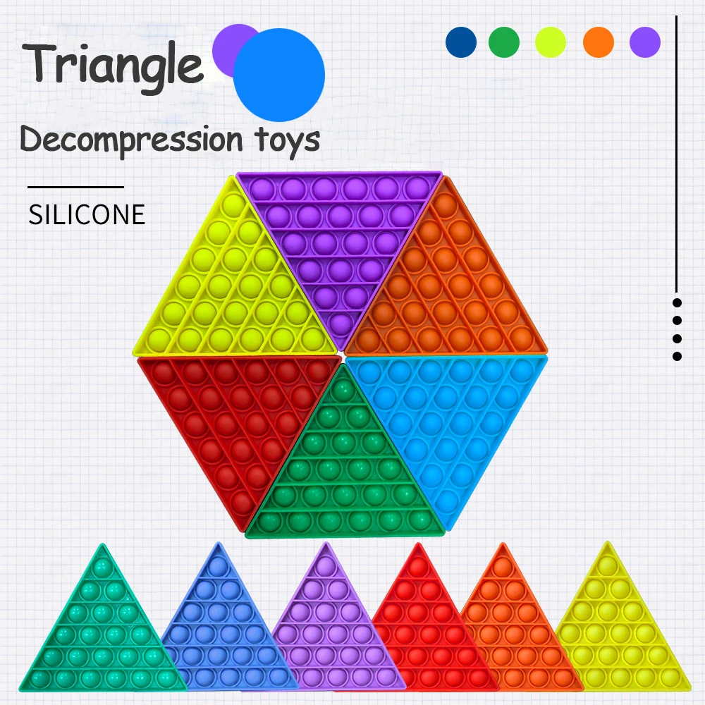 Детская настольная развивающая игрушка Pop It, треугольная Экструзионная пузырьковая игрушка для снижения давления, сращивания, антистрессо...
Детская настольная развивающая игрушка Pop It, треугольная Экструзионная пузырьковая игрушка для снижения давления, сращивания, антистрессо...