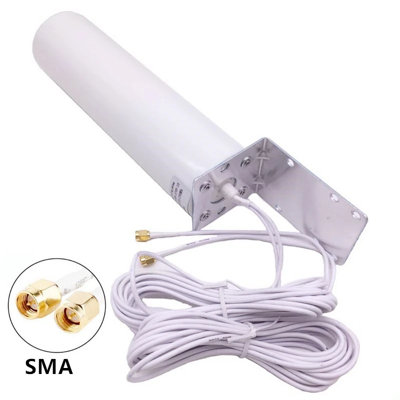 

4G LTE Outdoor Antennas Omni Antenne CRC9/TS9/SMA Connector With 5 Meters dual Connector Cable for Huawei ZTE Router Modem