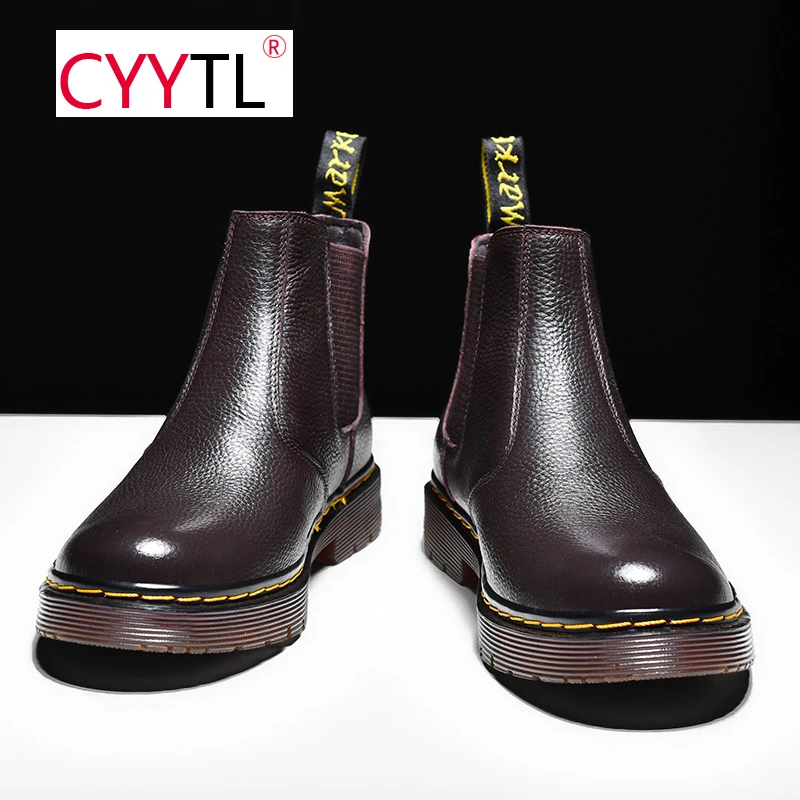 CYYTL Men's Casual Ankle Boots Military Combat Slip On Dress Shoes Leather Fashion Outdoor Waterproof Chelsea Motorcycle Booties
CYYTL Men's Casual Ankle Boots Military Combat Slip On Dress Shoes Leather Fashion Outdoor Waterproof Chelsea Motorcycle Booties