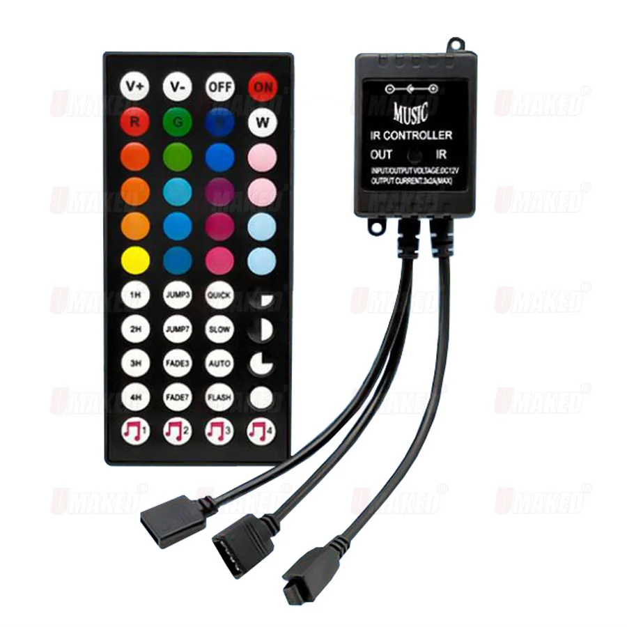 DC12V 44 Keys Music IR Controller Black Sound Sensor Remote For High Quality RGB LED Strip music IR controller
DC12V 44 Keys Music IR Controller Black Sound Sensor Remote For High Quality RGB LED Strip music IR controller