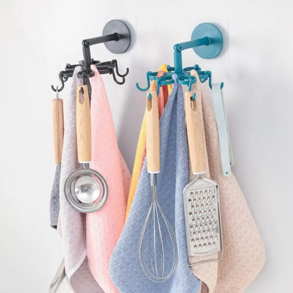 Kitchen Storage Rack Adhesive Punch-free ABS 360 Degree Rotating Hanger Hook 6-claw Bathroom Wall Storage Rack Hooks 3 Colors
Kitchen Storage Rack Adhesive Punch-free ABS 360 Degree Rotating Hanger Hook 6-claw Bathroom Wall Storage Rack Hooks 3 Colors
