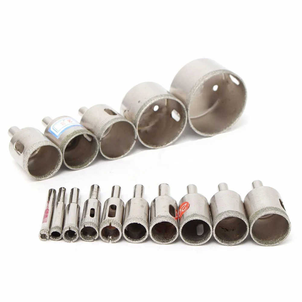 15pcs Silver Cutter Tool Ceramic Tile Diamond Hole Saw Drills Glass 6-50mm Durable
15pcs Silver Cutter Tool Ceramic Tile Diamond Hole Saw Drills Glass 6-50mm Durable