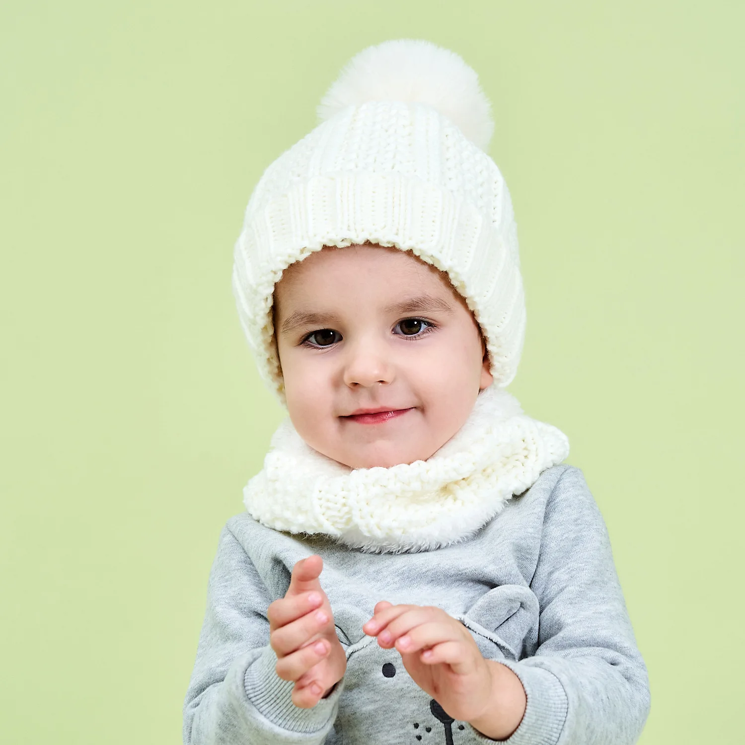 Baby Plush Ball Beanies Cute Hat Scarf Set Kid Girls Boys Solid Color Winter Warm Knitted Hat Suit For 0-3 Years Newborn
Baby Plush Ball Beanies Cute Hat Scarf Set Kid Girls Boys Solid Color Winter Warm Knitted Hat Suit For 0-3 Years Newborn