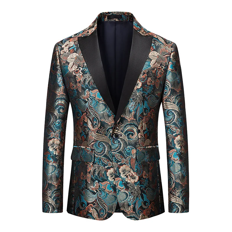 2021 new men's single western jacket British style trend jacquard self-cultivation single suit youth jacket men
2021 new men's single western jacket British style trend jacquard self-cultivation single suit youth jacket men