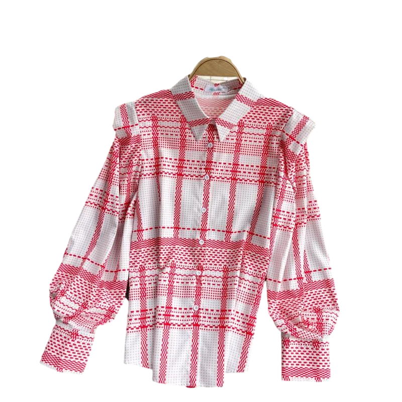 2021 Spring Fashion New Retro Blouse Female Print Pattern Lapel Blusa Single Breasted Loose Large Size Shirt GK328
2021 Spring Fashion New Retro Blouse Female Print Pattern Lapel Blusa Single Breasted Loose Large Size Shirt GK328