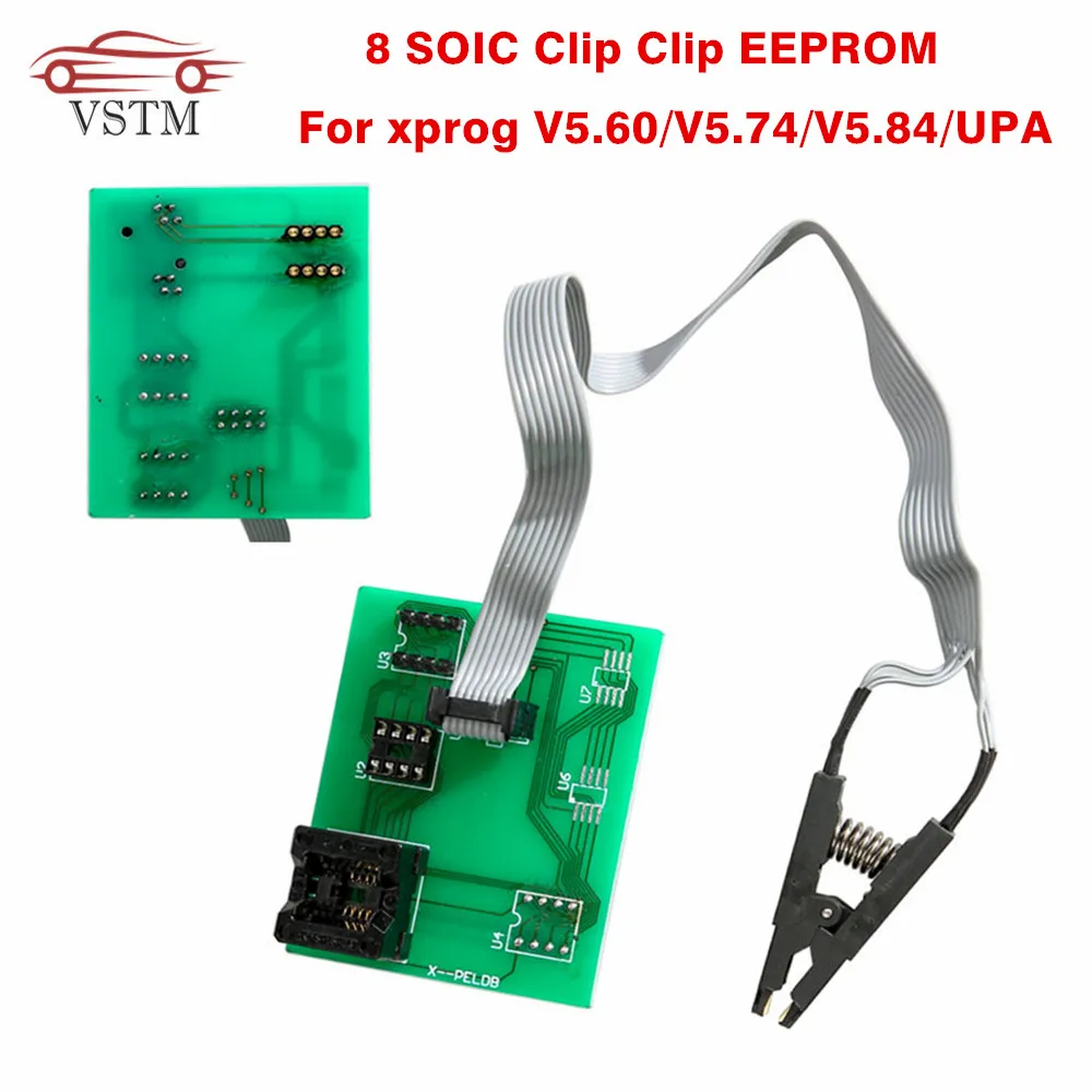 2019 xprog 5 84 плата eeprom upa usb v1.3 программатор адаптер с soic 8 sop8 тестовый зажим для