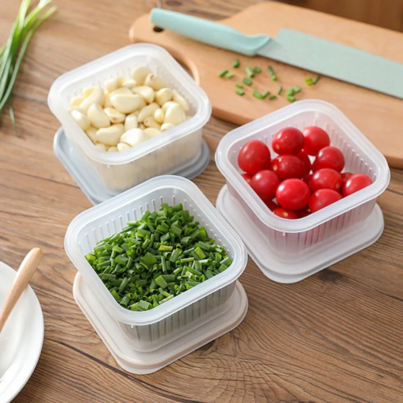 Creative Round Drain Sealed Box for Ginger Garlic Onion Refrigerator Crisper Debris Fridge Storage Box Tray Kitchen Organizer
Creative Round Drain Sealed Box for Ginger Garlic Onion Refrigerator Crisper Debris Fridge Storage Box Tray Kitchen Organizer