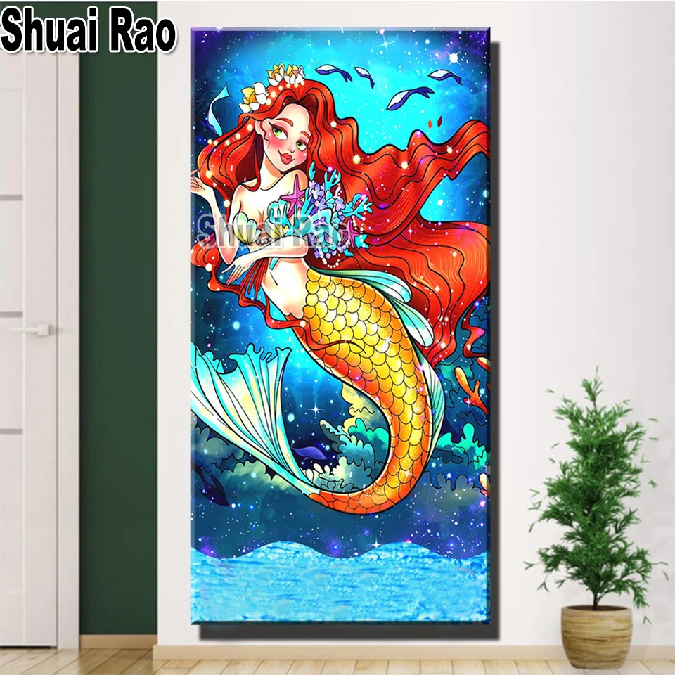 Large diy diamond painting Mermaid Girl mosaic crystal diamond embroidery cross stitch Full square/round rhinestones Cartoon ELF
Large diy diamond painting Mermaid Girl mosaic crystal diamond embroidery cross stitch Full square/round rhinestones Cartoon ELF