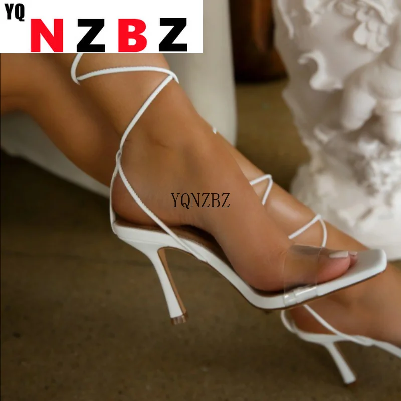 2022 Summer New White Black Woman Sandals Fashion Cross-Tied High Heels Shoes Sexy Lace Up Party Pumps Shoes Plus Size 35-42
2022 Summer New White Black Woman Sandals Fashion Cross-Tied High Heels Shoes Sexy Lace Up Party Pumps Shoes Plus Size 35-42